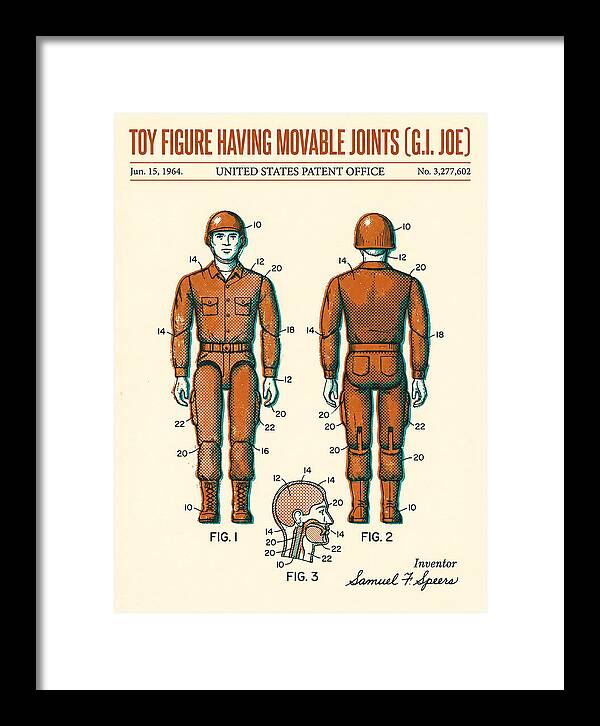 Toy Figure Having Movable Joints G.i. Joe Retro Patent Us3277602a