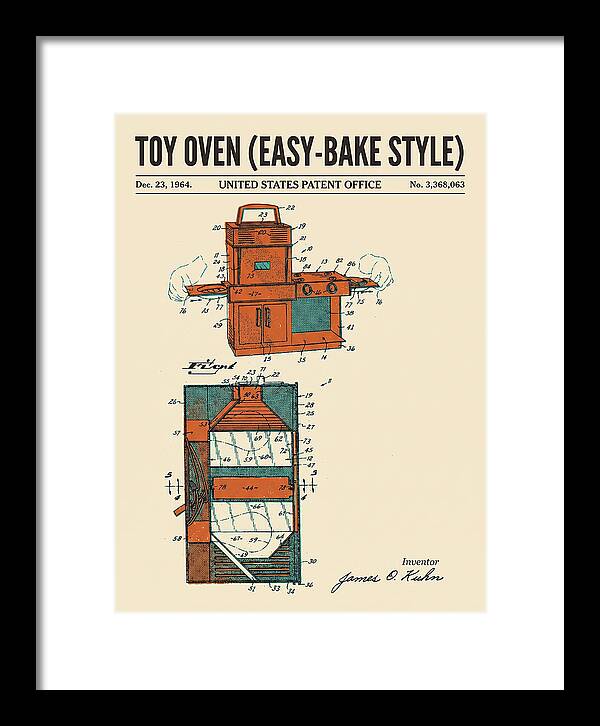 Toy Oven Easy Bake Style Retro Patent Us3368063a