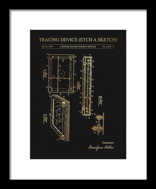 Tracing Device Etch A Sketch Gold Patent Us3055113a