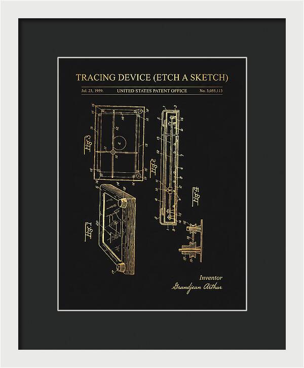 Tracing Device Etch A Sketch Gold Patent Us3055113a