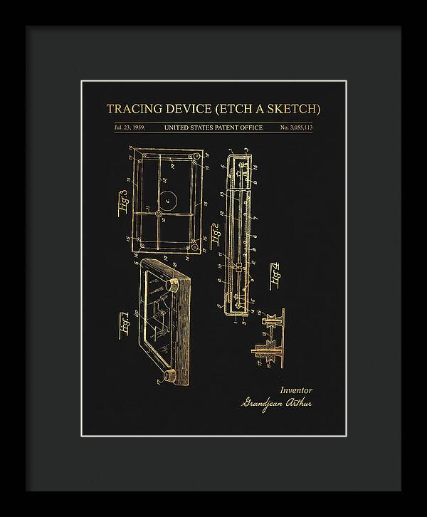 Tracing Device Etch A Sketch Gold Patent Us3055113a