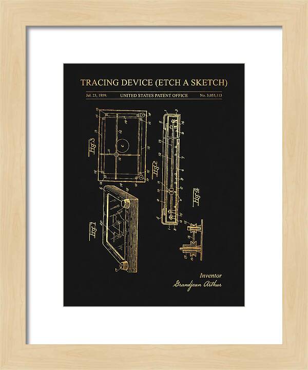 Tracing Device Etch A Sketch Gold Patent Us3055113a