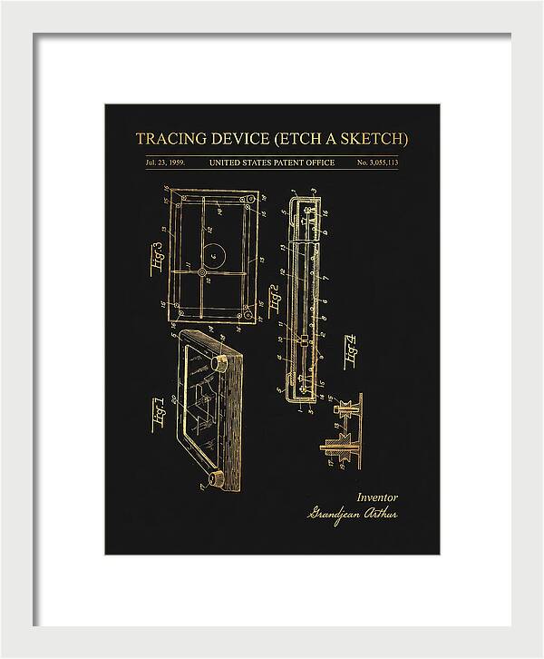 Tracing Device Etch A Sketch Gold Patent Us3055113a