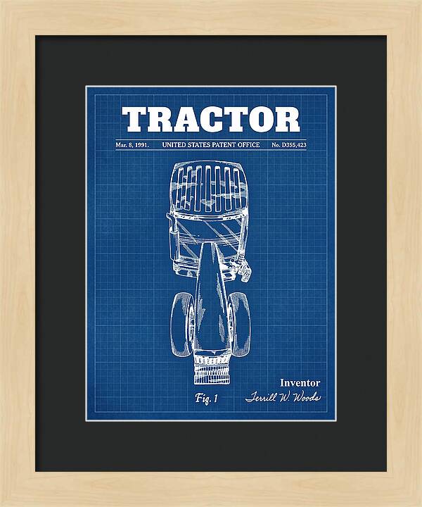 Tractor Blueprint Patent Usd355423s