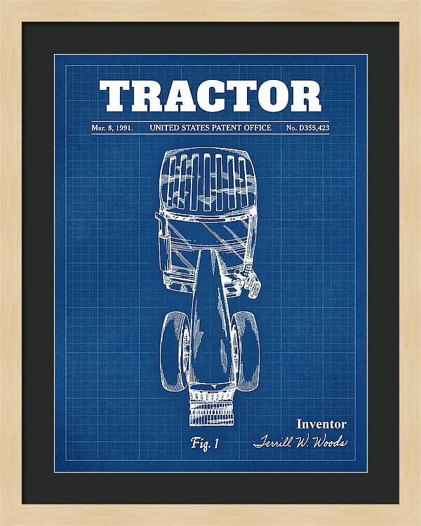 Tractor Blueprint Patent Usd355423s