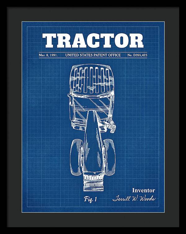 Tractor Blueprint Patent Usd355423s