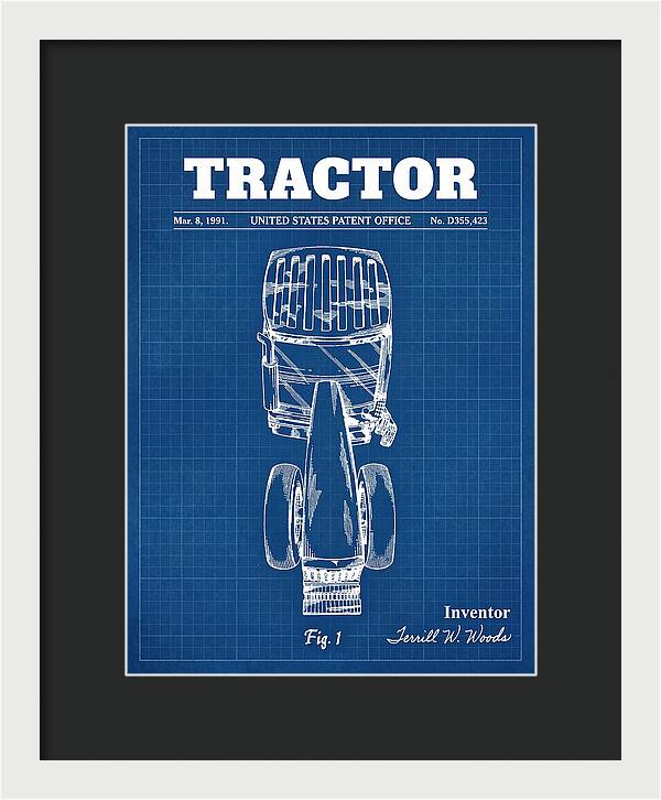 Tractor Blueprint Patent Usd355423s
