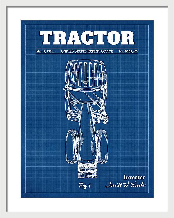 Tractor Blueprint Patent Usd355423s