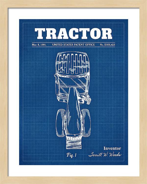 Tractor Blueprint Patent Usd355423s