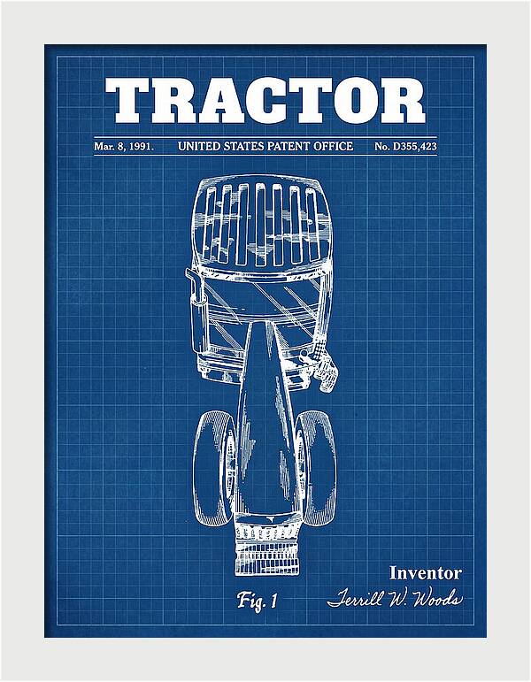 Tractor Blueprint Patent Usd355423s