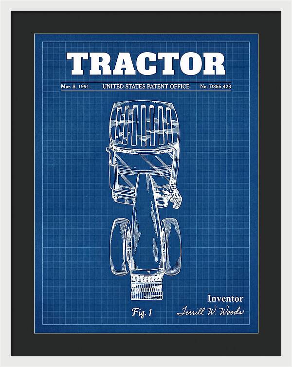 Tractor Blueprint Patent Usd355423s