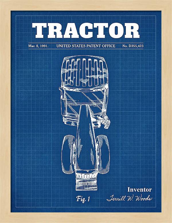 Tractor Blueprint Patent Usd355423s