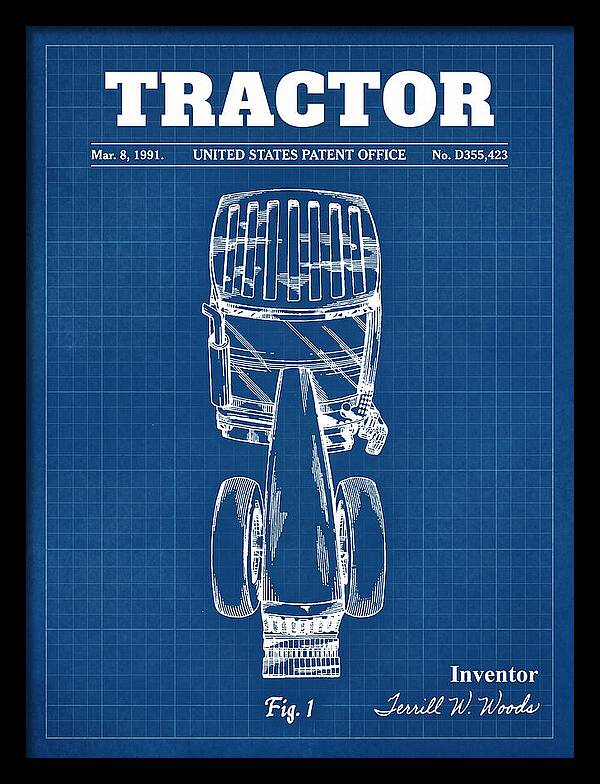 Tractor Blueprint Patent Usd355423s