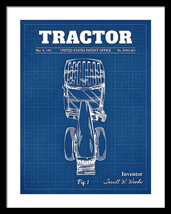 Tractor Blueprint Patent Usd355423s