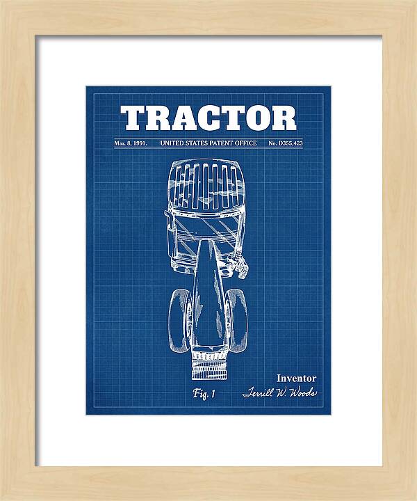 Tractor Blueprint Patent Usd355423s