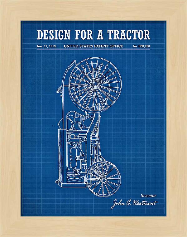 Tractor Blueprint Patent Usd58280s