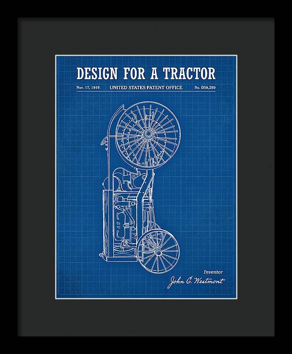 Tractor Blueprint Patent Usd58280s