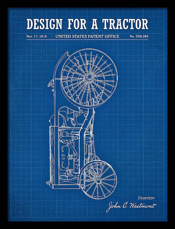 Tractor Blueprint Patent Usd58280s
