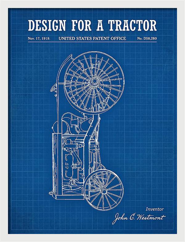 Tractor Blueprint Patent Usd58280s