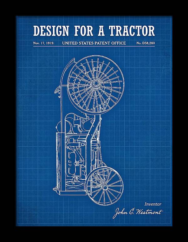 Tractor Blueprint Patent Usd58280s