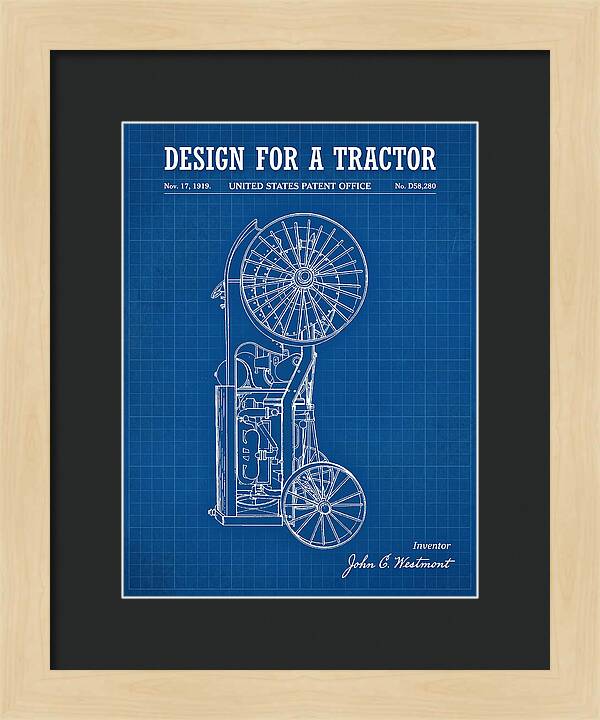 Tractor Blueprint Patent Usd58280s