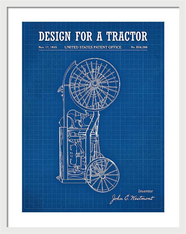Tractor Blueprint Patent Usd58280s