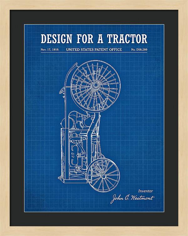 Tractor Blueprint Patent Usd58280s