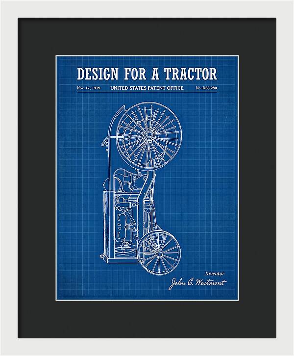 Tractor Blueprint Patent Usd58280s