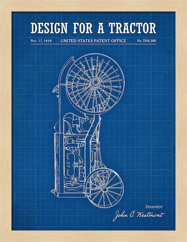Tractor Blueprint Patent Usd58280s