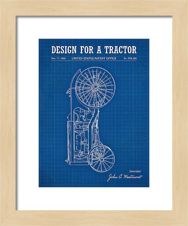 Tractor Blueprint Patent Usd58280s
