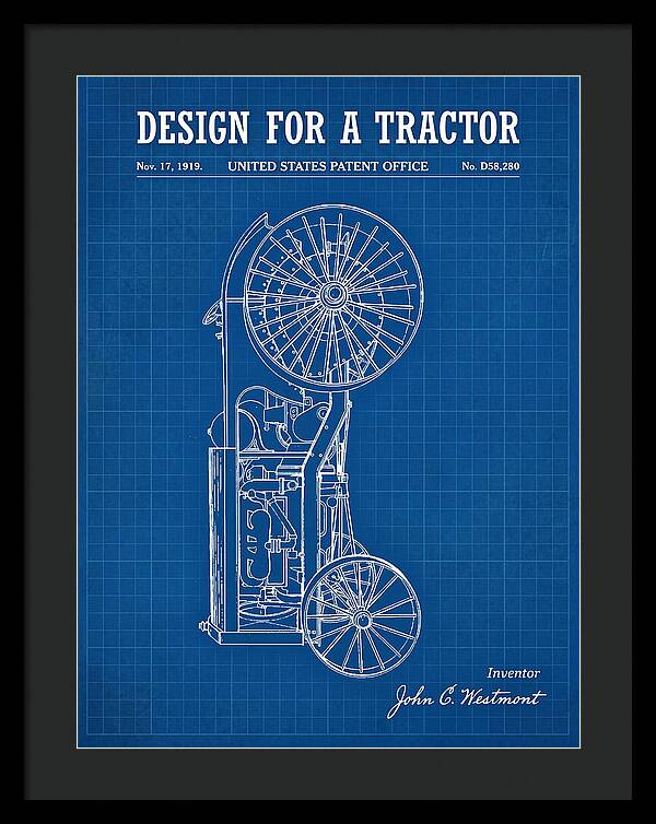 Tractor Blueprint Patent Usd58280s
