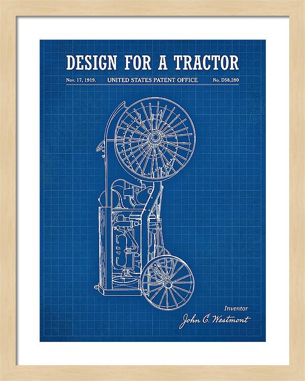 Tractor Blueprint Patent Usd58280s