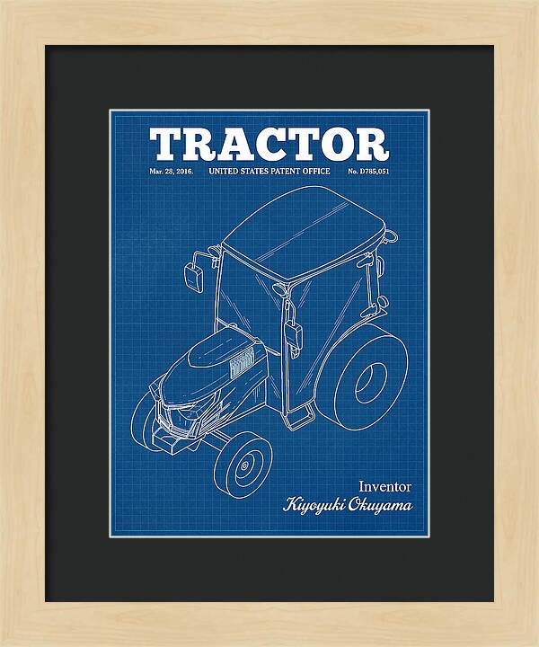 Tractor Blueprint Patent Usd785051s1