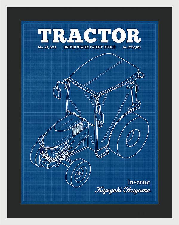 Tractor Blueprint Patent Usd785051s1