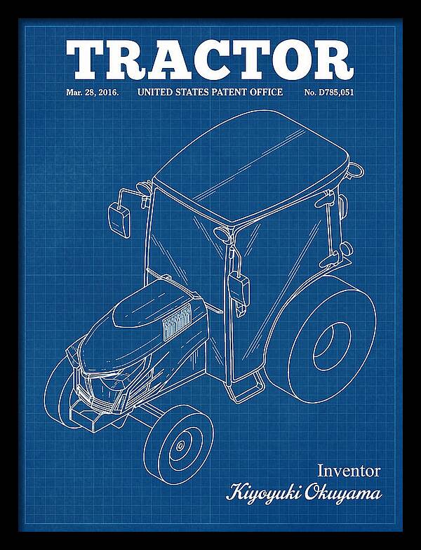 Tractor Blueprint Patent Usd785051s1