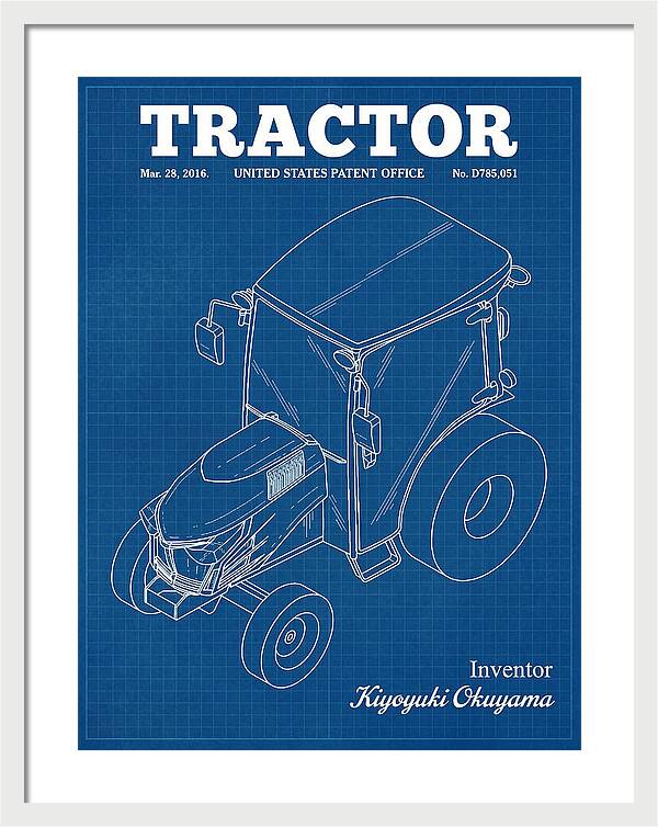 Tractor Blueprint Patent Usd785051s1