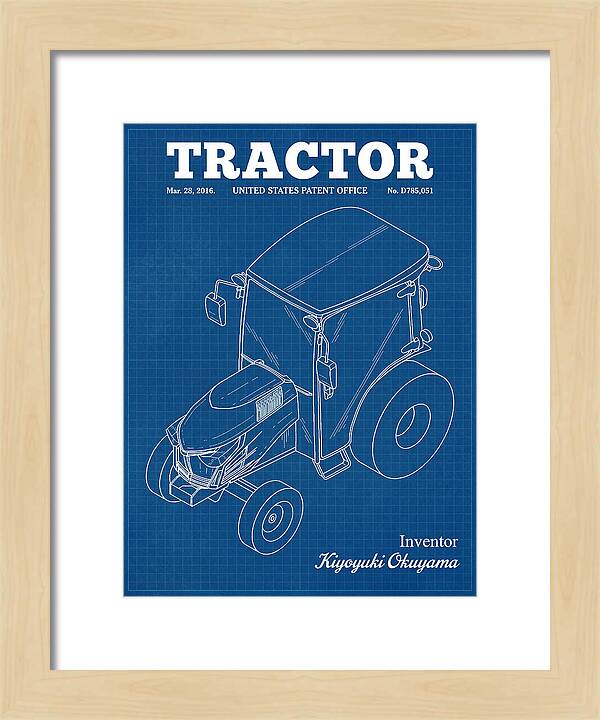 Tractor Blueprint Patent Usd785051s1