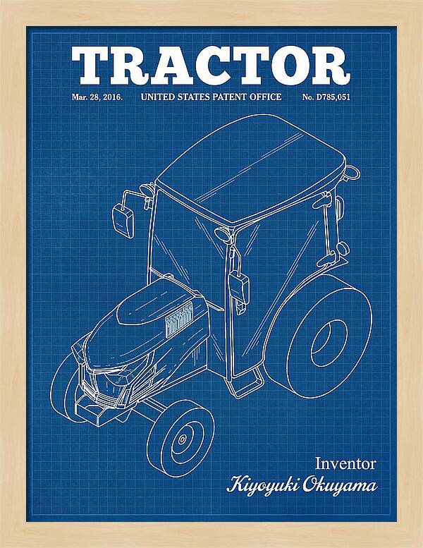 Tractor Blueprint Patent Usd785051s1