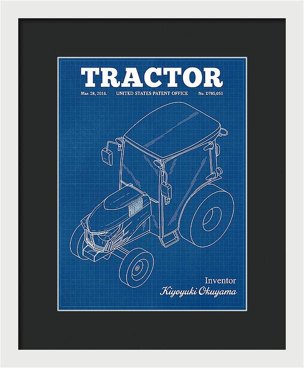 Tractor Blueprint Patent Usd785051s1