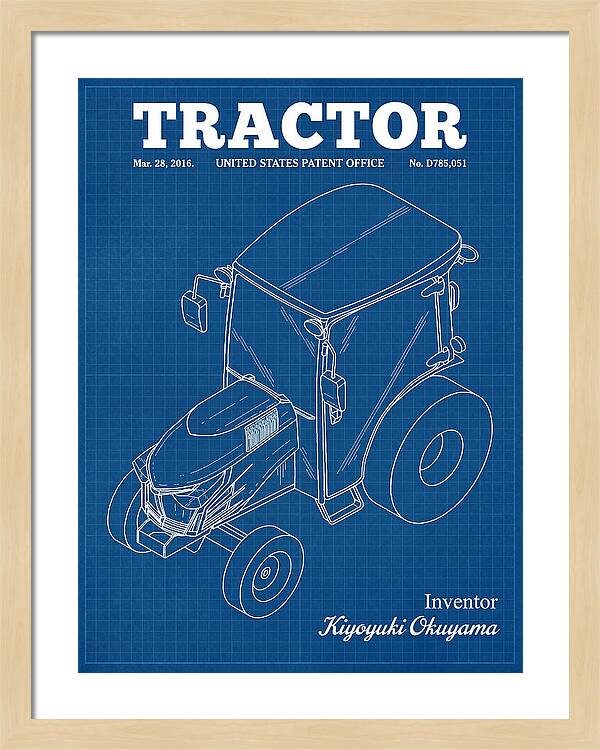 Tractor Blueprint Patent Usd785051s1