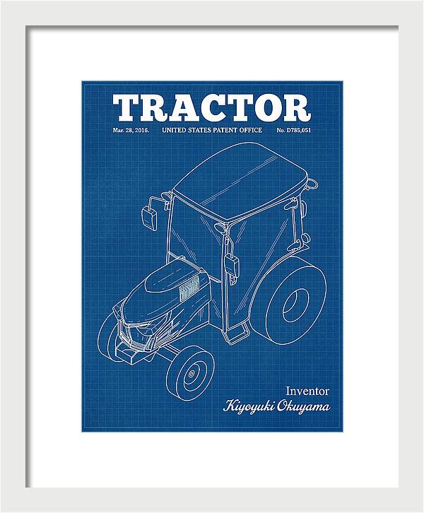 Tractor Blueprint Patent Usd785051s1