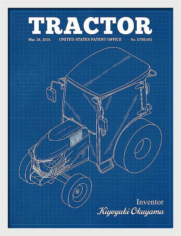 Tractor Blueprint Patent Usd785051s1