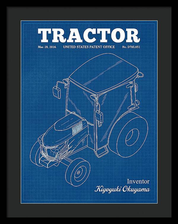 Tractor Blueprint Patent Usd785051s1