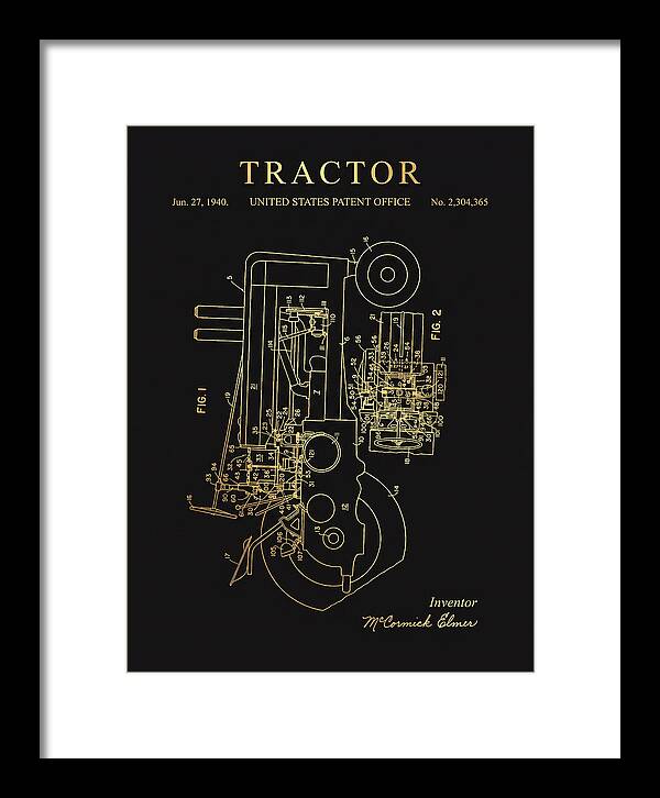 Tractor Gold Patent Us2304365a