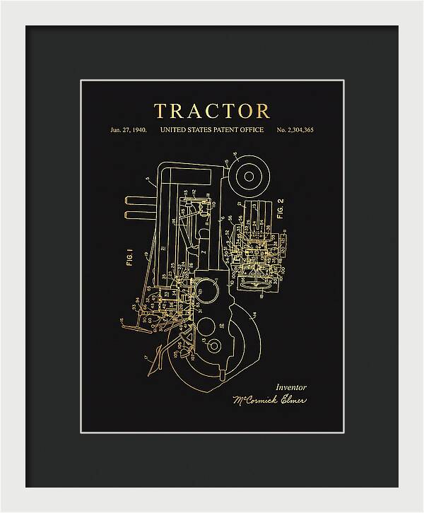 Tractor Gold Patent Us2304365a