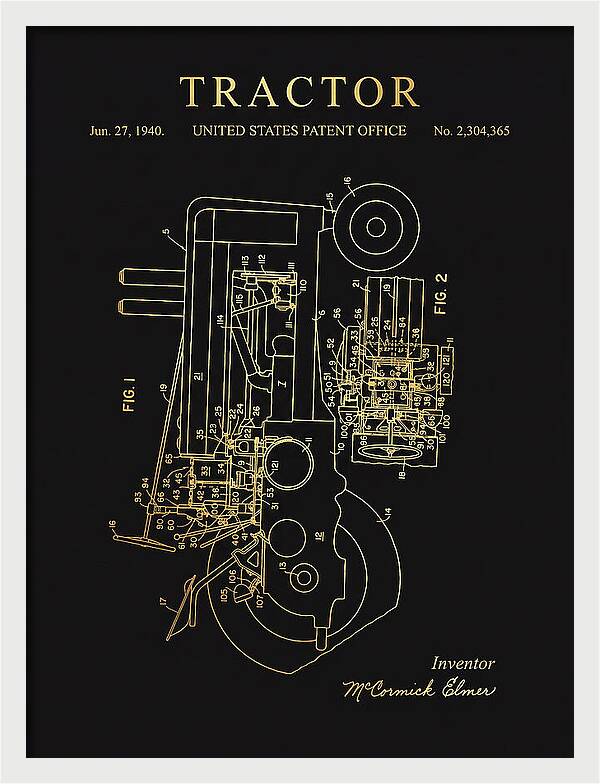 Tractor Gold Patent Us2304365a
