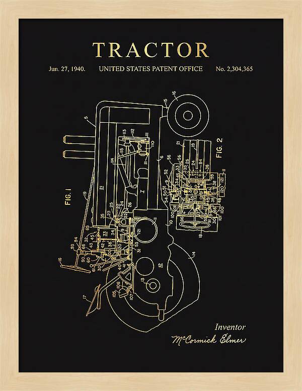 Tractor Gold Patent Us2304365a