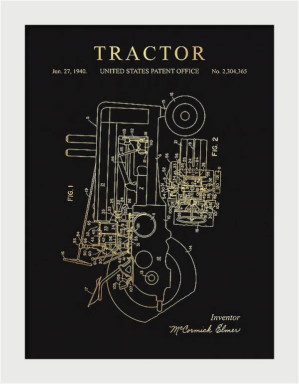 Tractor Gold Patent Us2304365a