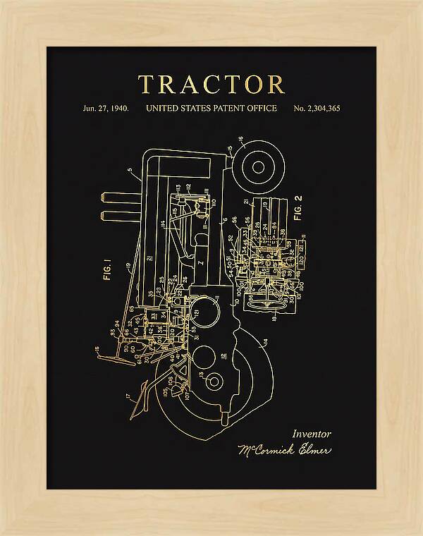 Tractor Gold Patent Us2304365a