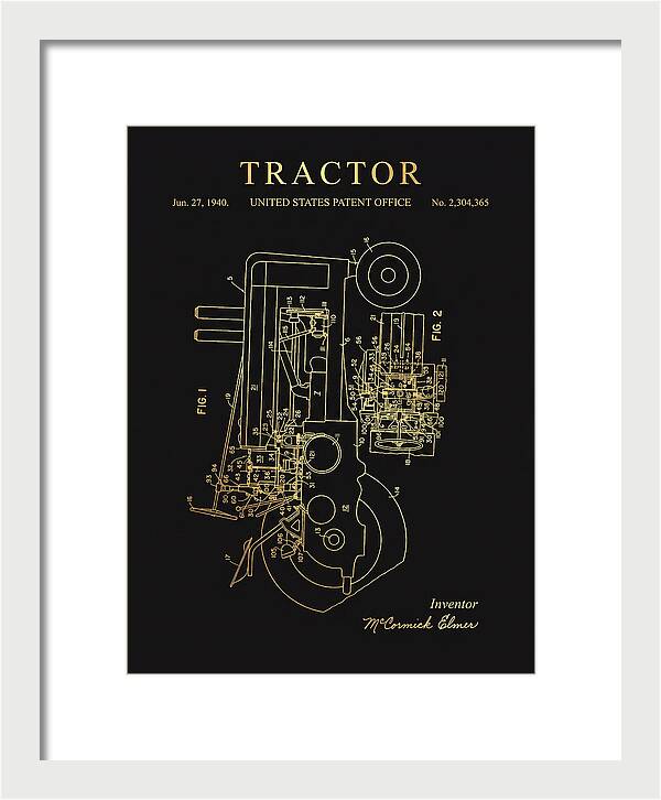 Tractor Gold Patent Us2304365a